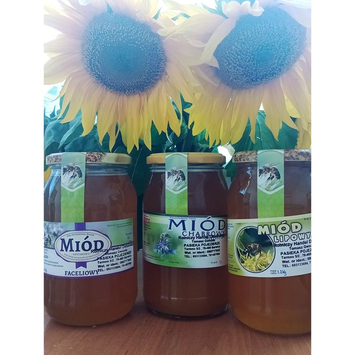 Miód gryczany, wielokwiatowy, lipowy