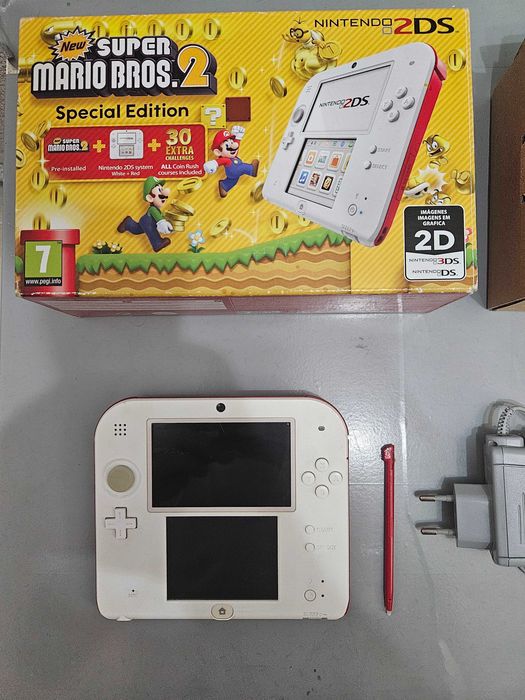 Nintendo 2DS completa com caixa