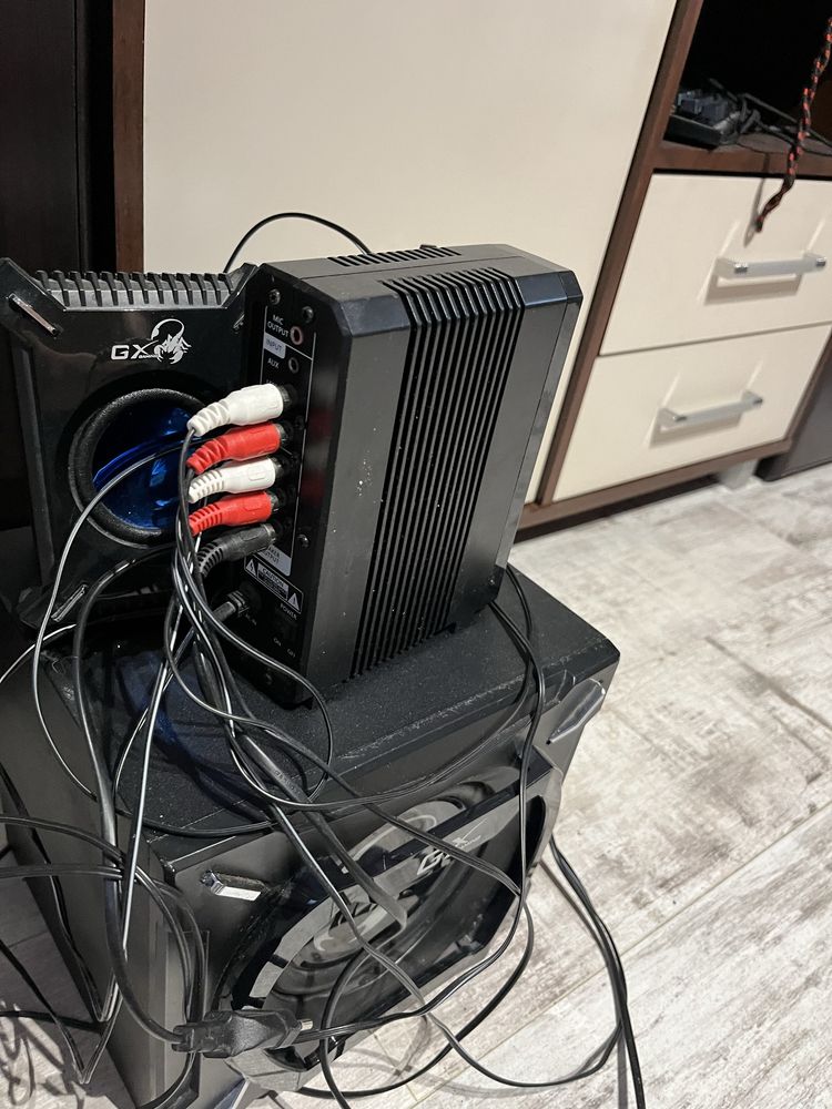 Zestaw głośników GX Gaming (subwoofer + satelity + wzmacniacz)