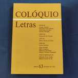 Revista Colóquio Letras 63 - Setembro 1981