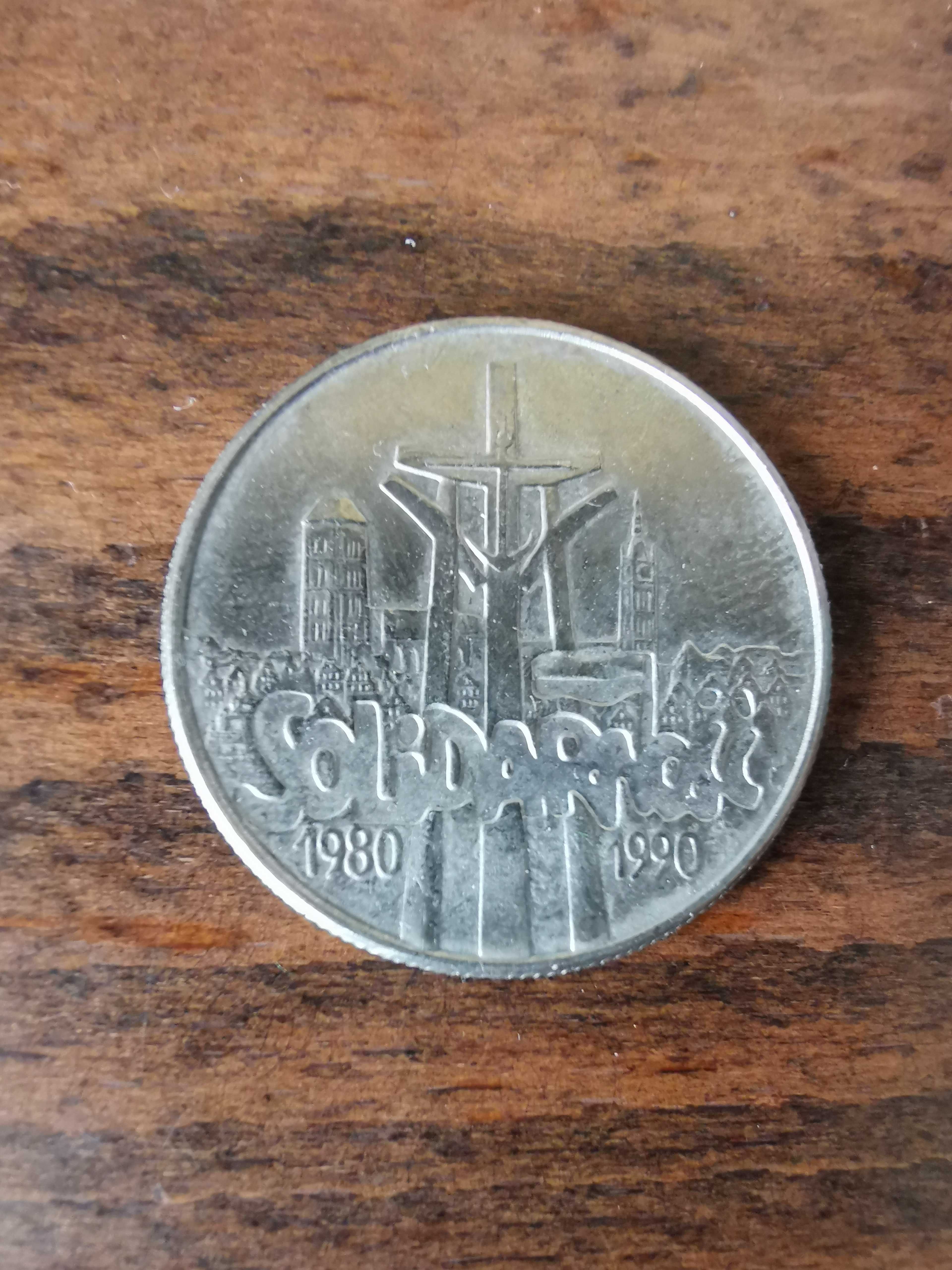 Moneta kolekcjonerska PRL 10000 zł Solidarność z 1990 r.