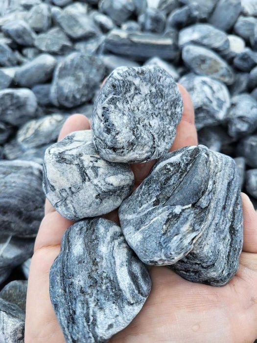 Otoczak Silver Grecki szary kamień Kamienie ogrodowe dekoracyjne ozdob