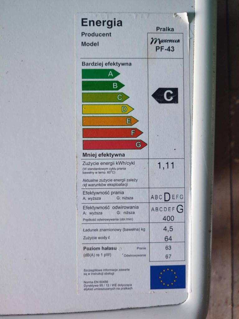 Pralka automatyczna Mastercook