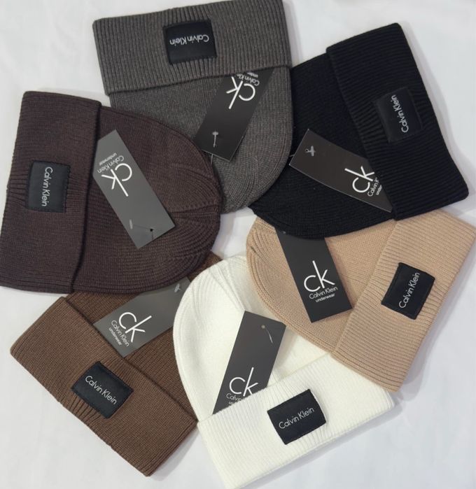 Тепла фірмова шапка Calvin Klein / Hugo Boss / Nike /Armani