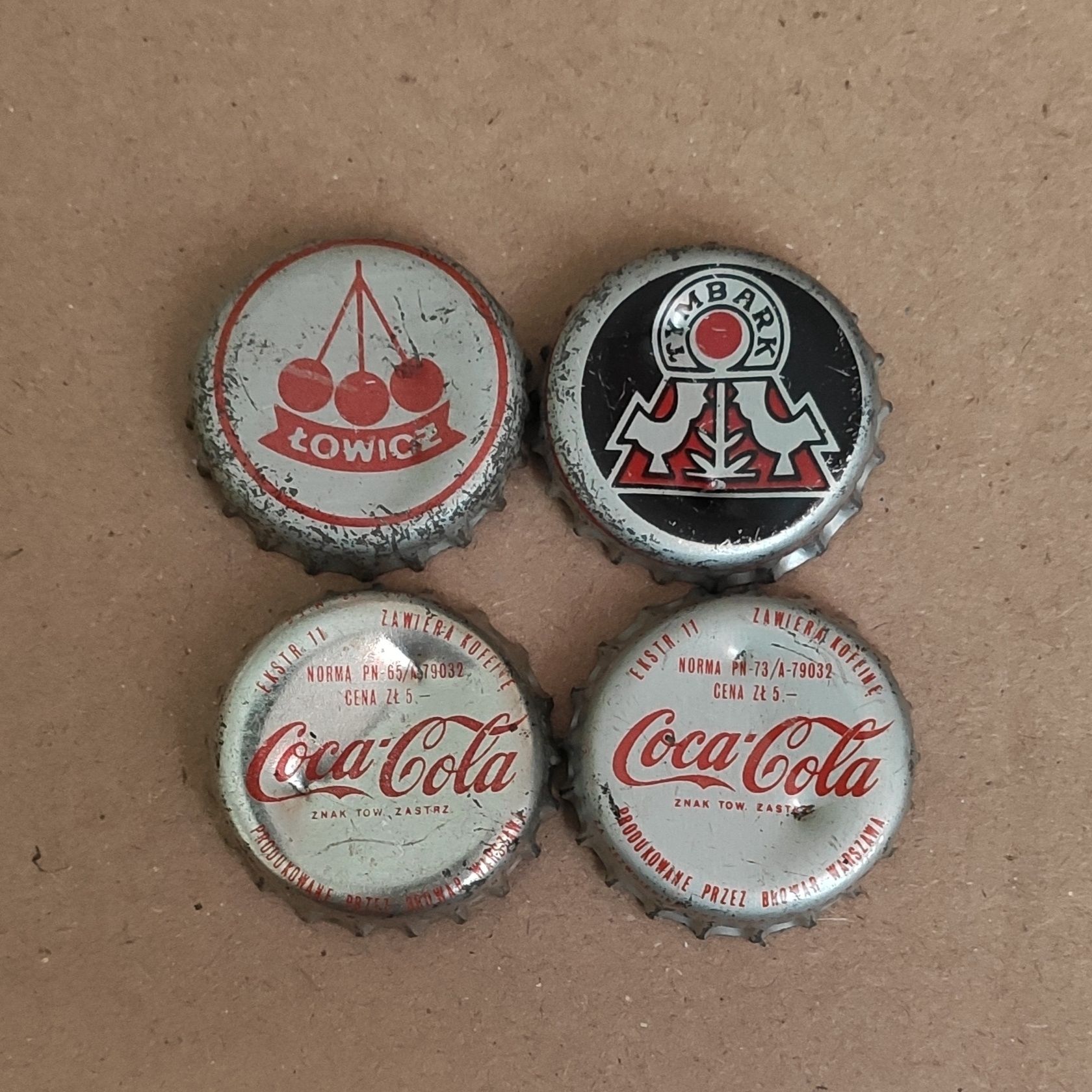 kapsle kolekcjonerskie Cola Cola i inne