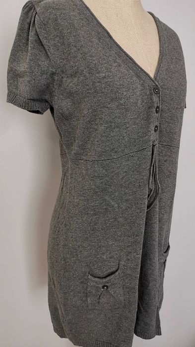 MISTRAL - Firmowa Szara Wygodna Bawełniana Tunika M Nowa