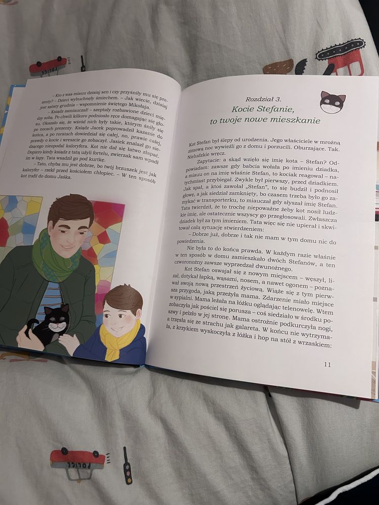 Książka dla dzieci Kot Stefan Mikołajowe opowieści