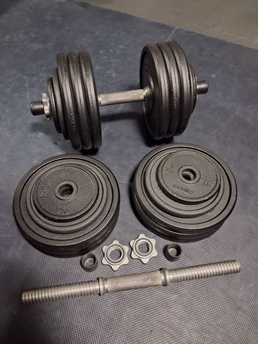 Halteres ajustáveis de ferro fundido