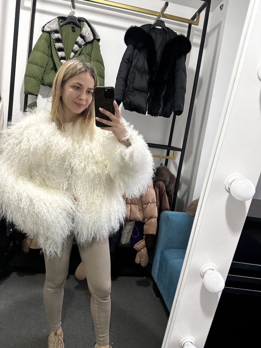 Шуба лама, натуральна шубка з лами