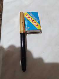 Чернильная школьная ручка с золотым пером ссср