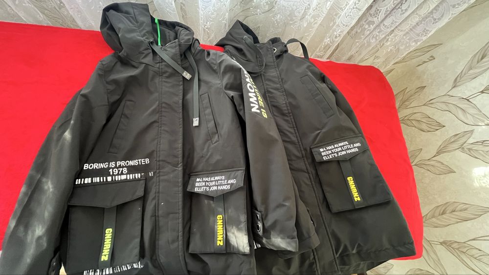 Дві осінні куртки парки для дівчаток або хлопчиків! На зріст 152!