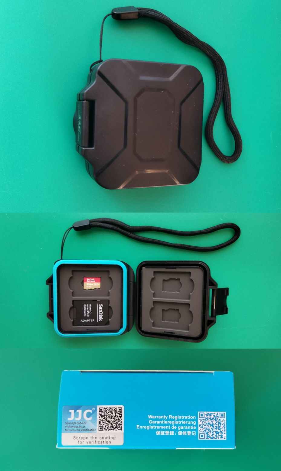 Карта пам'ятi 3в1, SanDisk Extreme 256GB +кардрiдер Kingston +кейс JJC