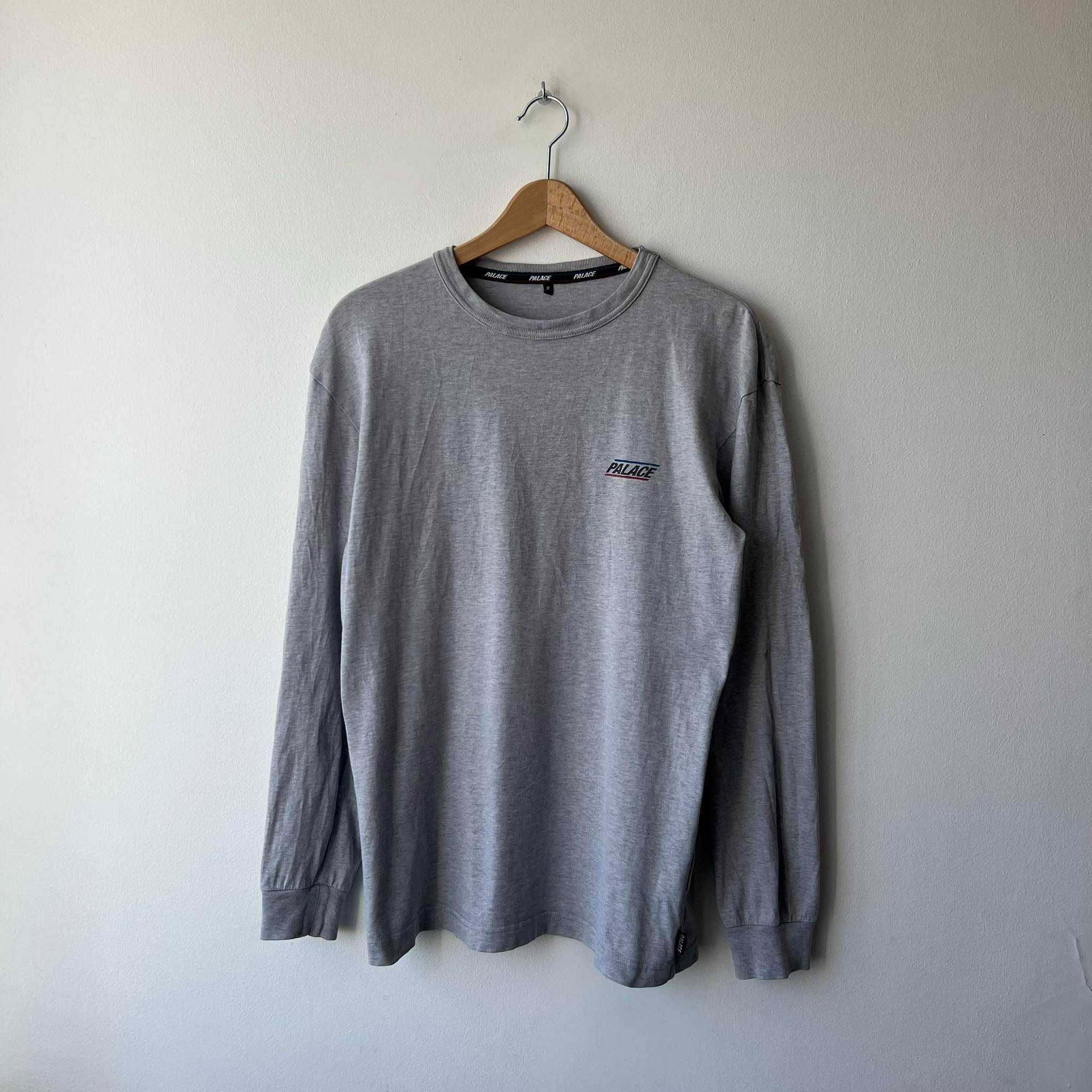 Palace Skateboards Logo Longsleeve Grey T-Shirt