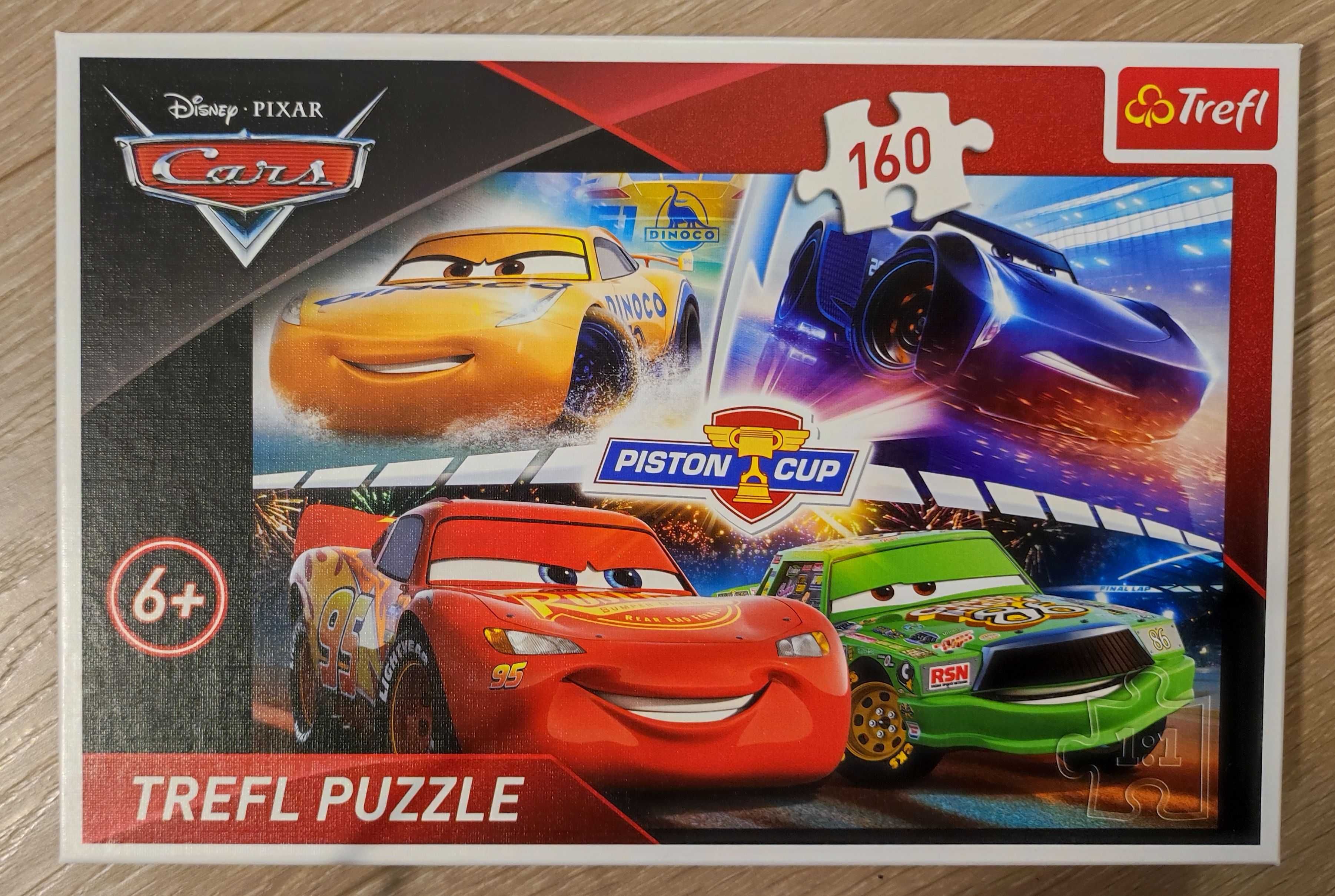 Puzzle 160 elementów, wiek 6+, Auta, Trefl