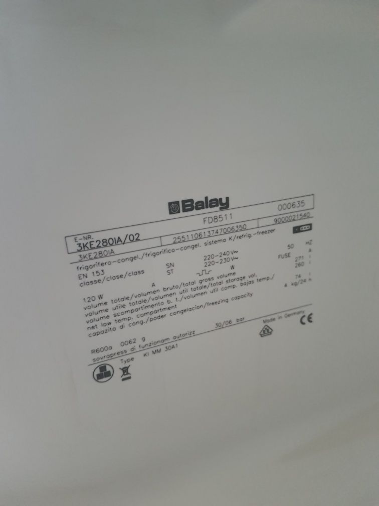 Frigorífico combinado balay