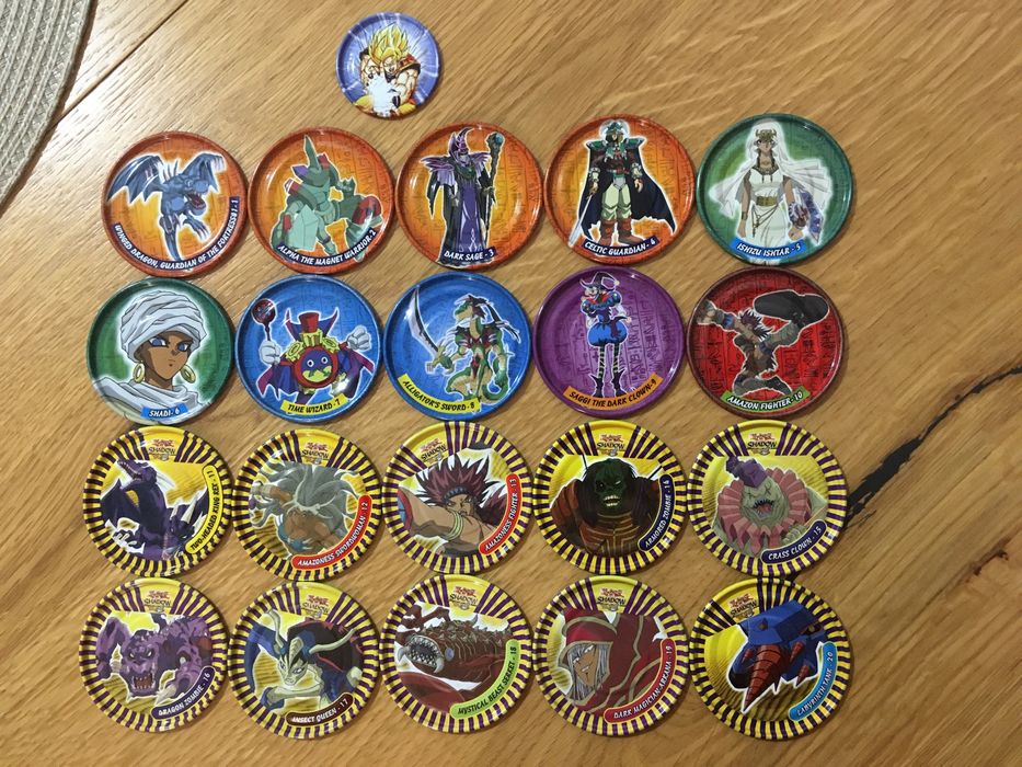 Yu gi oh metal tazo big duze cheetos lays star foods mr snaki tazosy