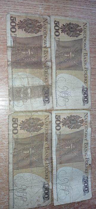 Banknoty PRL 500 złotych
