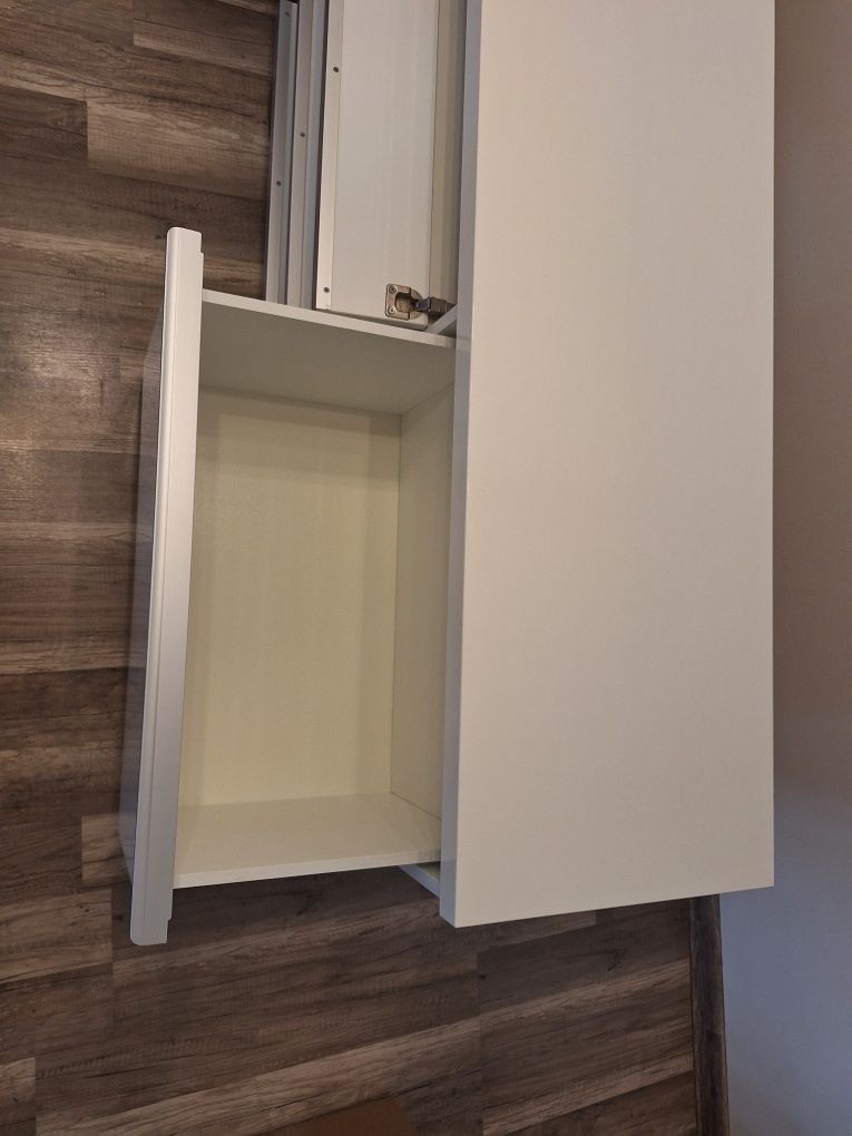 Szafka rtv Ikea Besta biały połysk