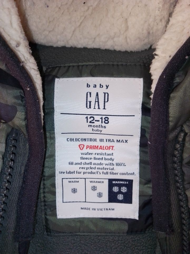 Комбінезон для хлопчика зима Gap