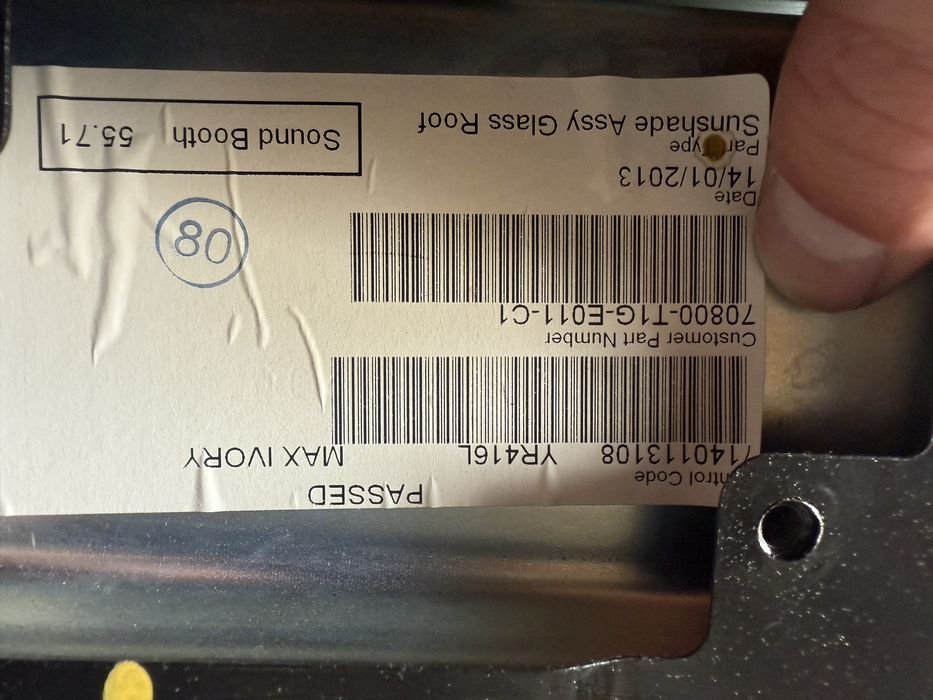 Ролета шторка даху люка панорами Honda CR-V 12-16 70800-T1G-E011-C1