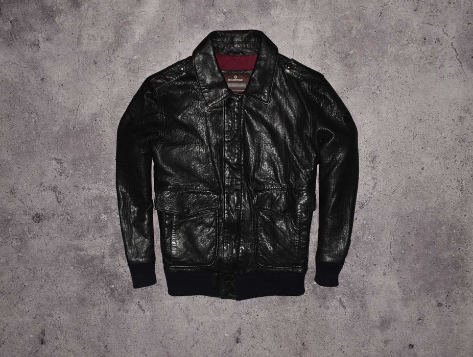 Milestone Aviator Leather (Чоловіча Шкіряна Мужская Кожаная Куркта )