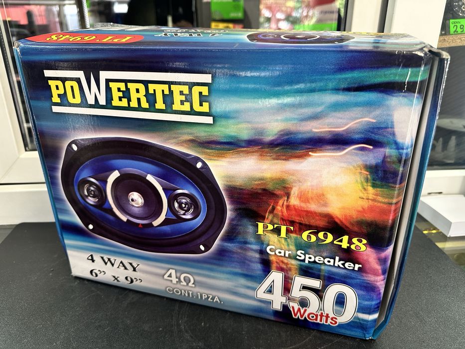 Nowe głośniki Powertec PT 6948, kompletne