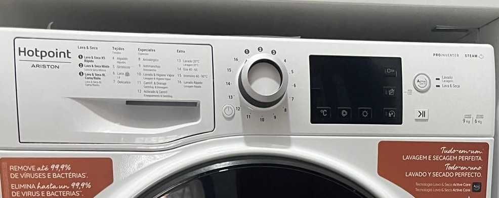 Máquina lavar e secar