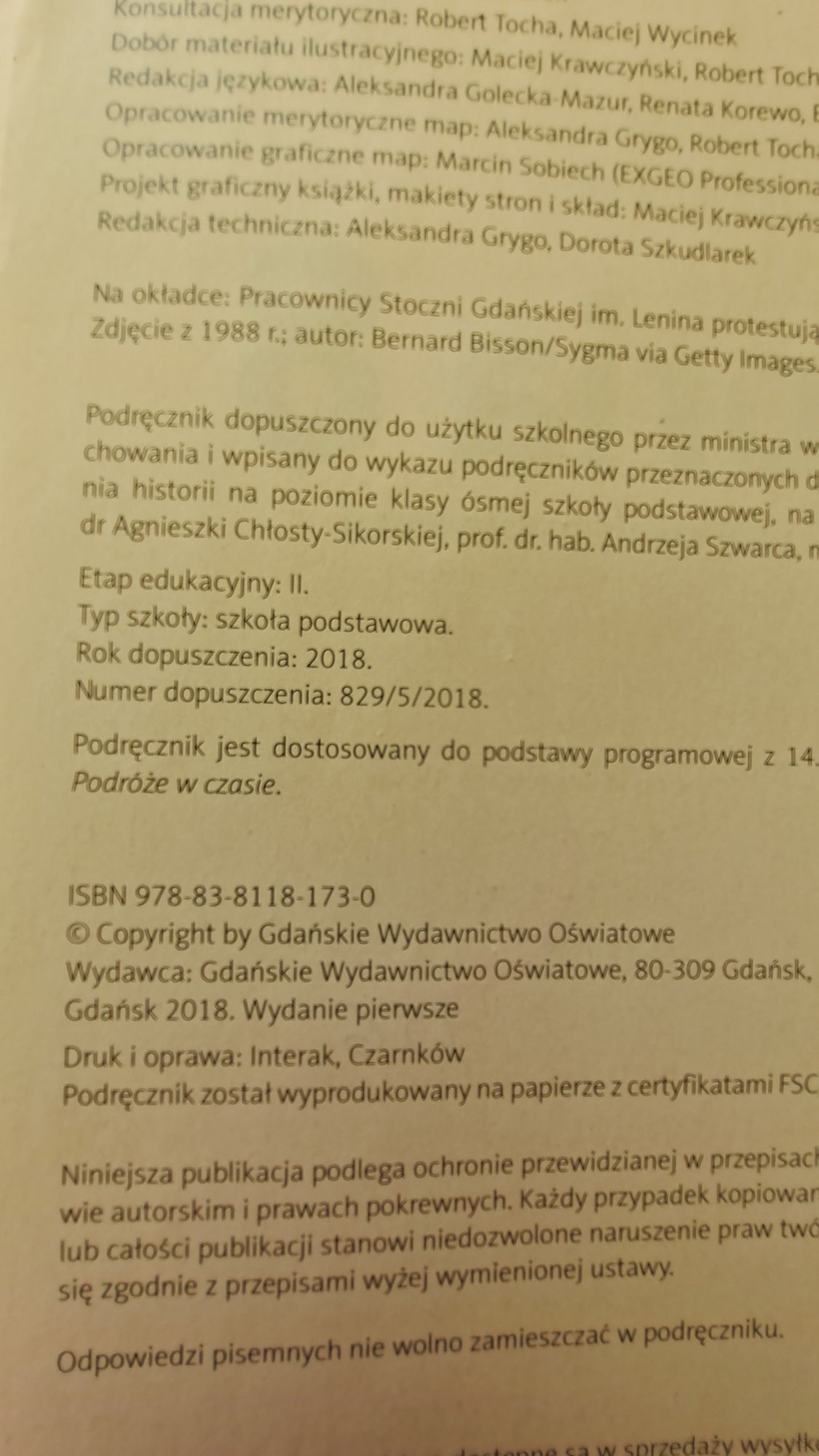 Historia 8 podręcznik