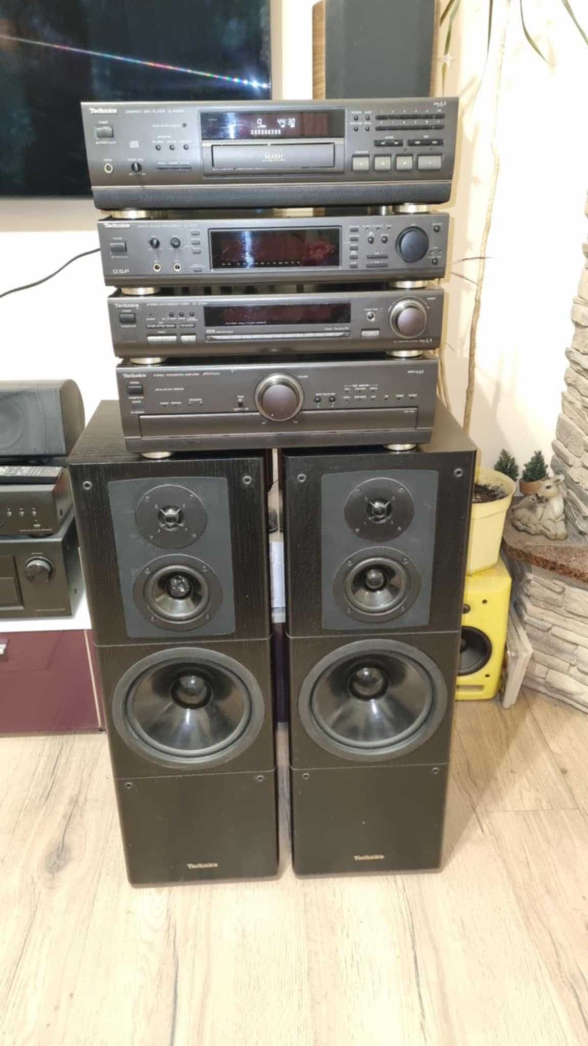 Wieża Technics SU-A900 SH-GE90 CD SL-PS840 z kolumnami Technics SB-EX7