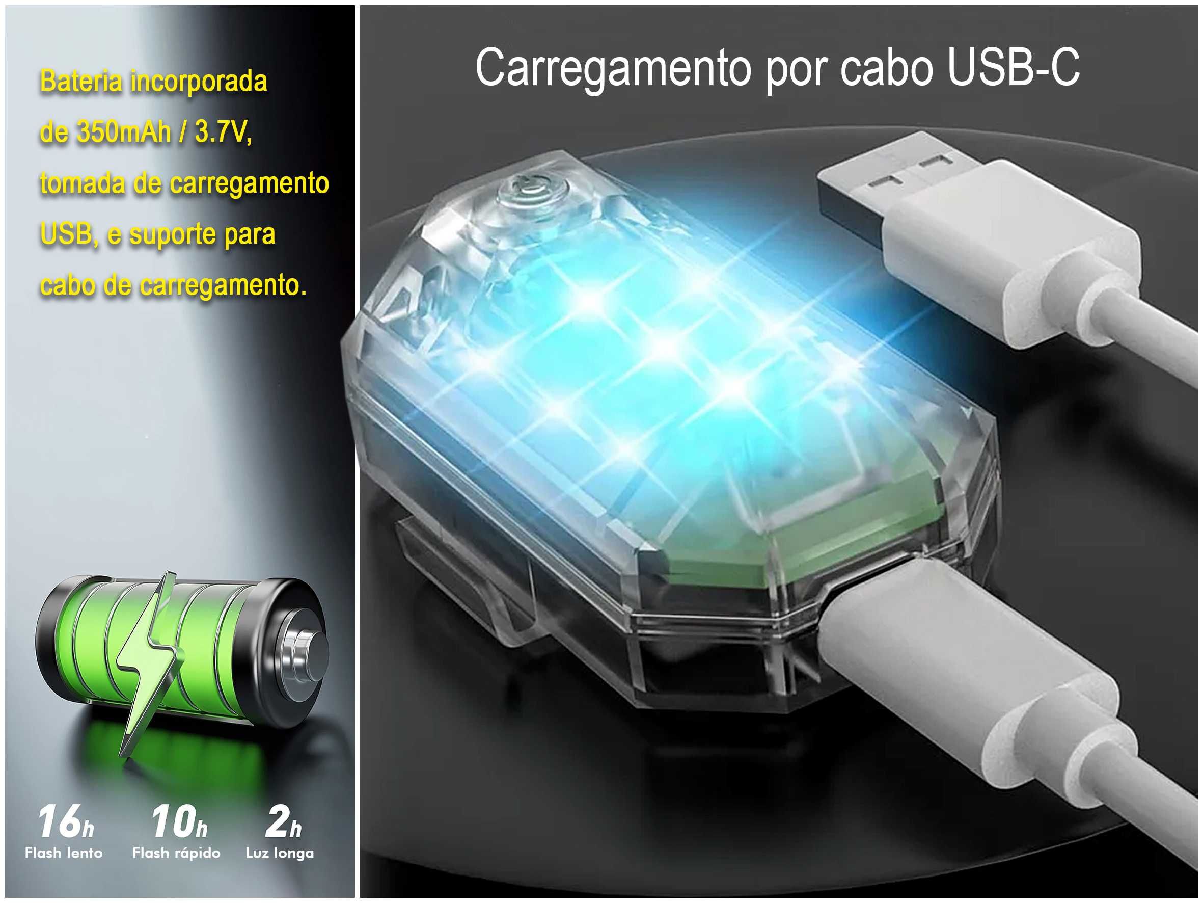 Luz estroboscópica LED com controle remoto