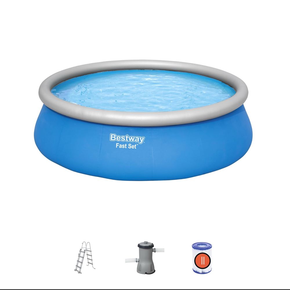 Piscina Insuflável Redonda Bestway® Fast Set™ de 4,57 m x 1,22 m