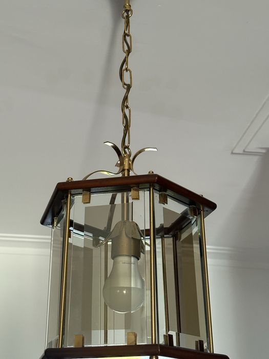 2 candeeiros teto vidro