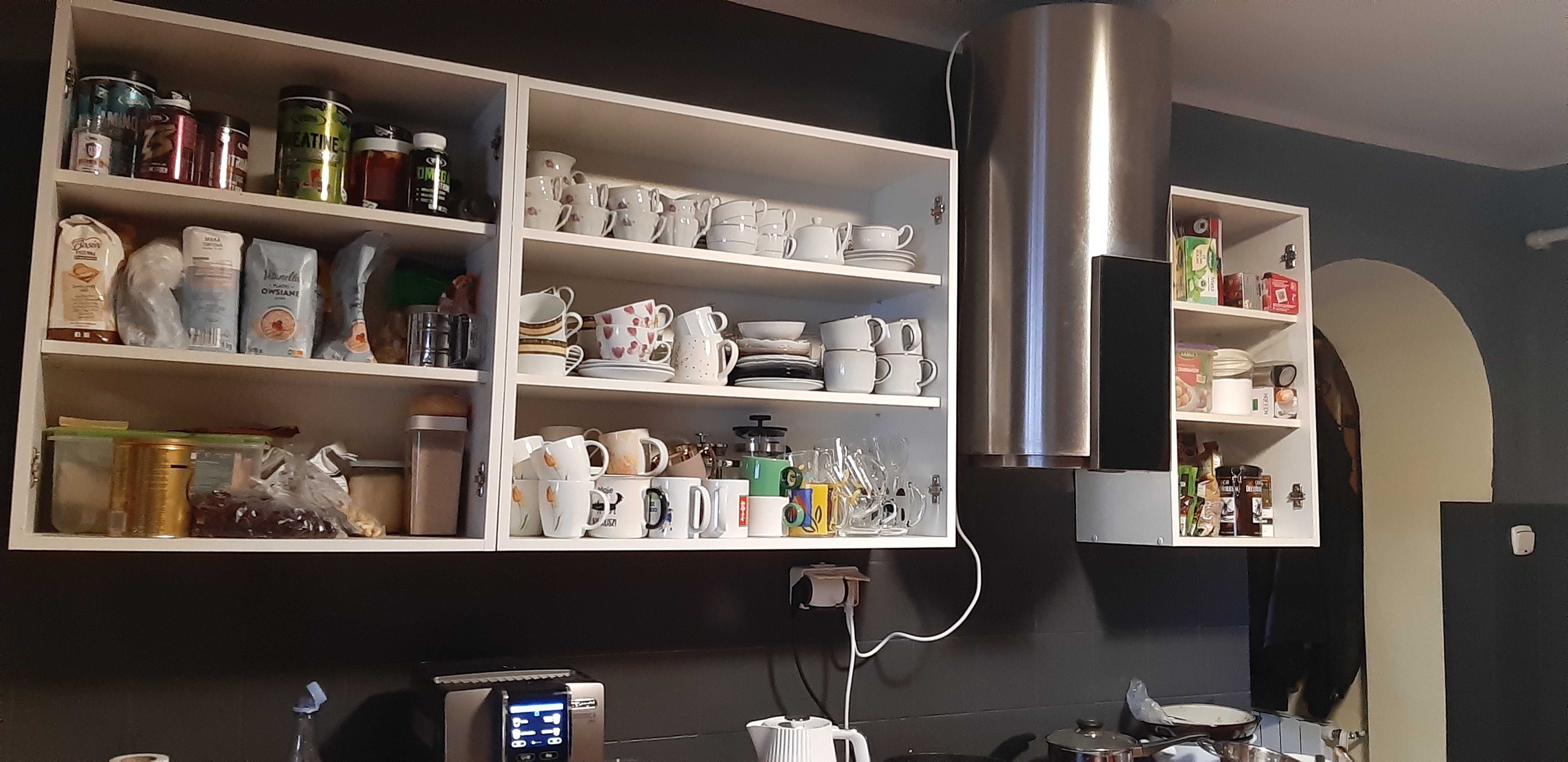 Kuchnia szafki biały połysk akryl 5 szt.