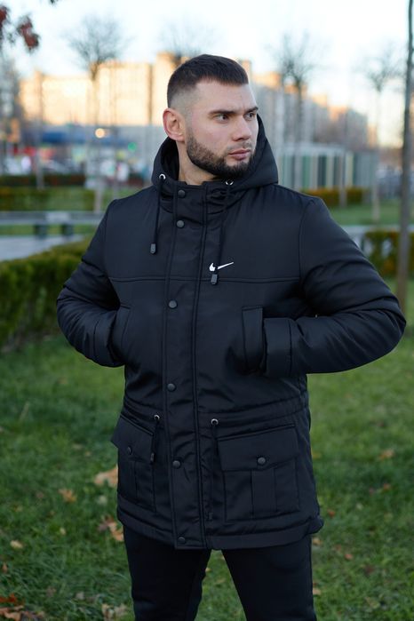 Чоловіча зимова куртка парка утеплена –30°C | Тепла водостійка