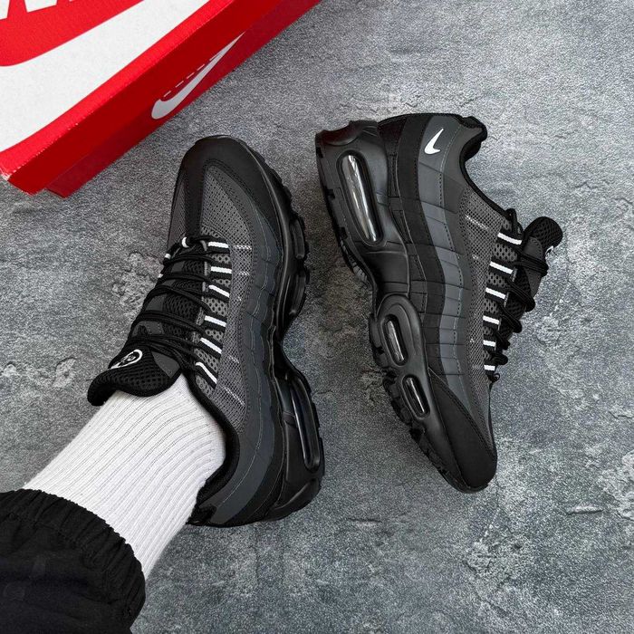 !SALE! Nike Air Max 95 Black/Grey 40 41 42 43 44 45 46 найк аир макс