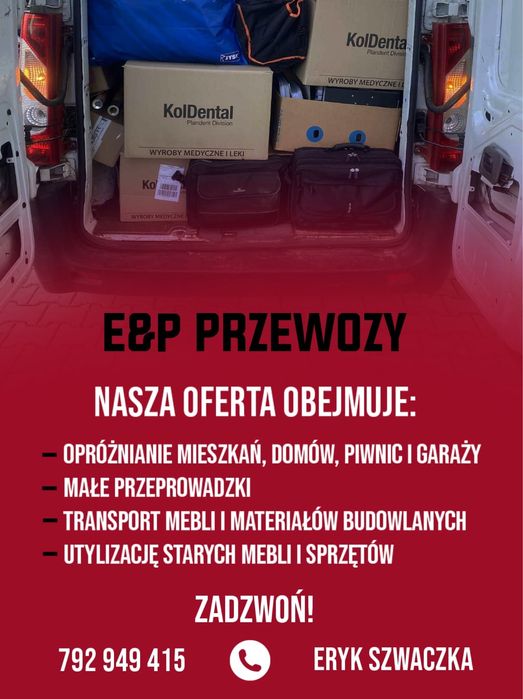 Transport Busem Radom z Noszeniem! Ekipa 2-osobowa