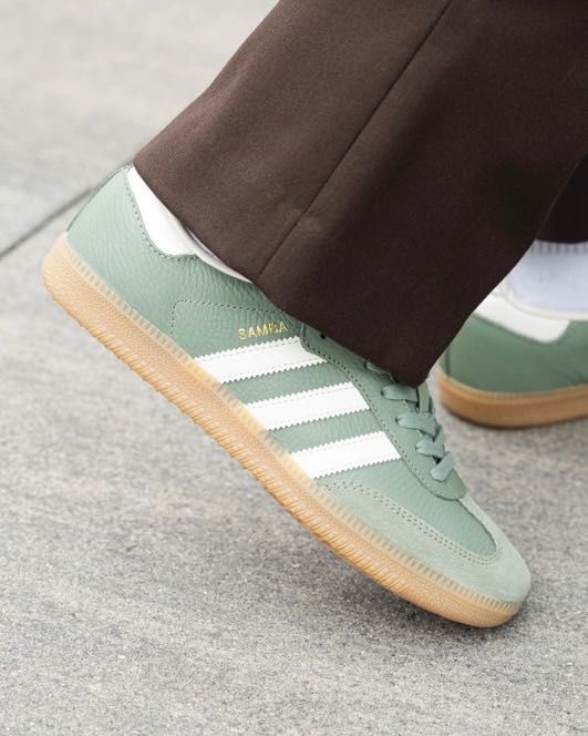 Кеди Adidas Samba OG Silver Green White