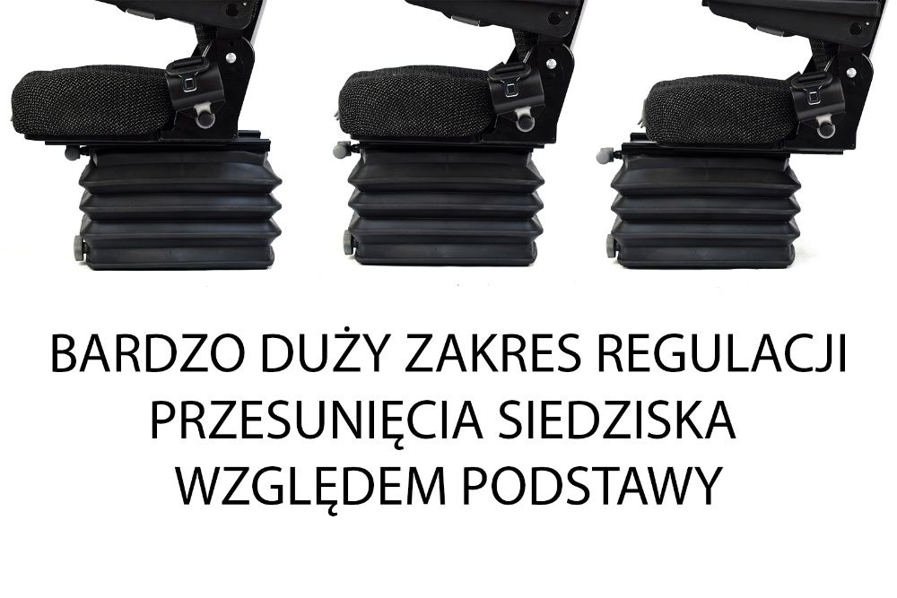 Bardzo komfortowy fotel siedzenie ciągnikowe WELUROWE " OREGON "