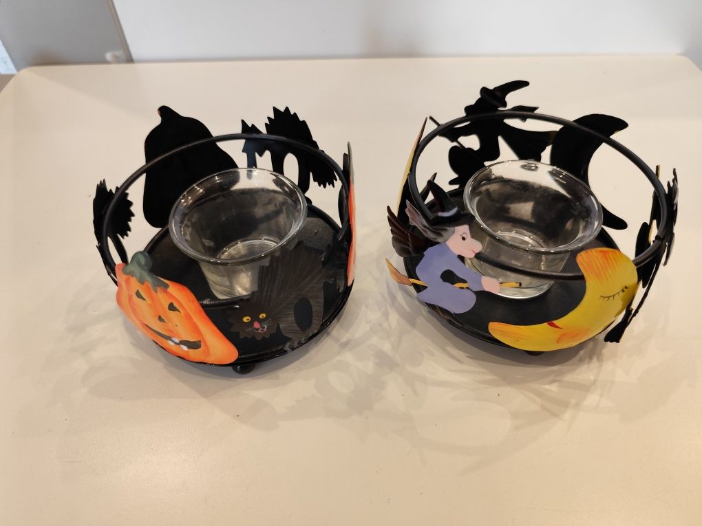 Świeczniki z motywem Halloween