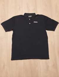 Czarna bawełniana polo koszulka męska Kappa (rozmiar: XL)
