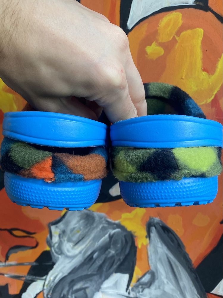 Кроксы тапочки crocs сандали  32 размер голубые детские хорошие