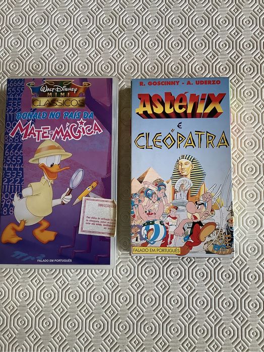 Cassetes VHS - concertos rock e clássicos; natureza e animação