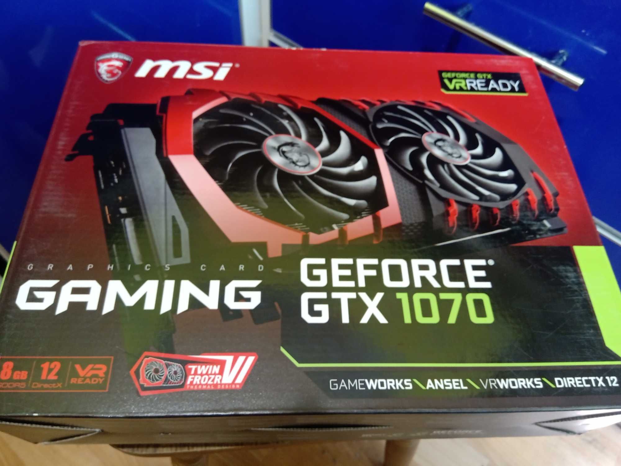 Видеокарта MSI GTX 1070 Gaming