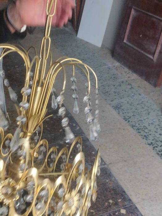 Candeeiros com pequenos cristais