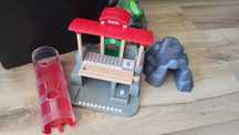 Brio, comboio, metro, garagem