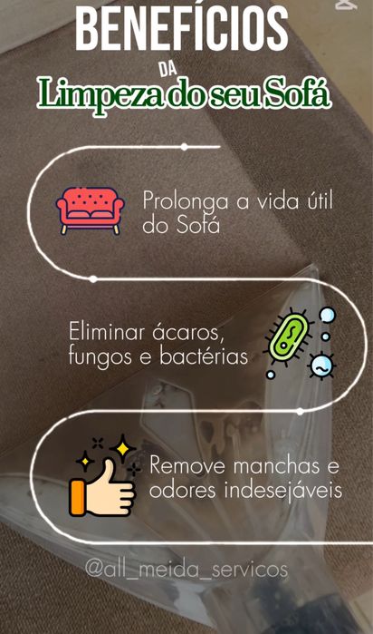 Limpeza de Sofa, Tapetes e Colchoes