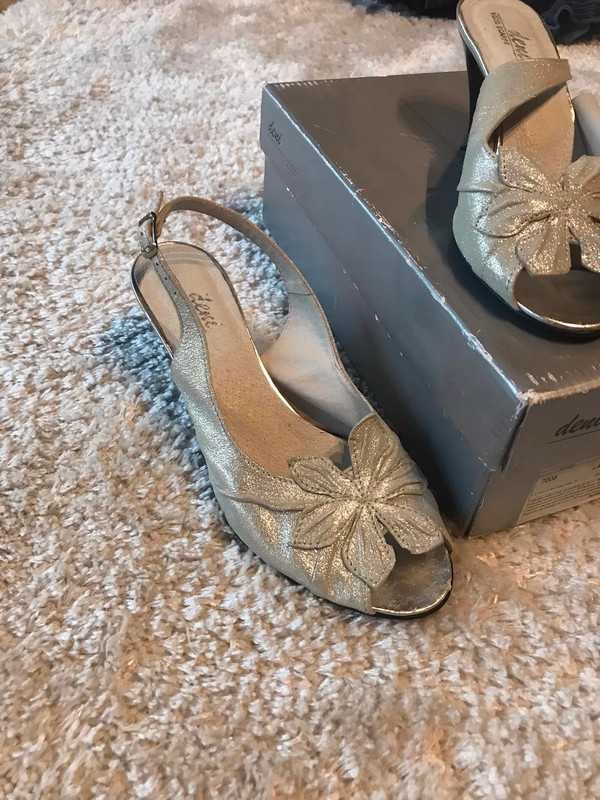 de deni vere scarpe - nowe sandałki buty na obcasie z odkrytą piętą 36