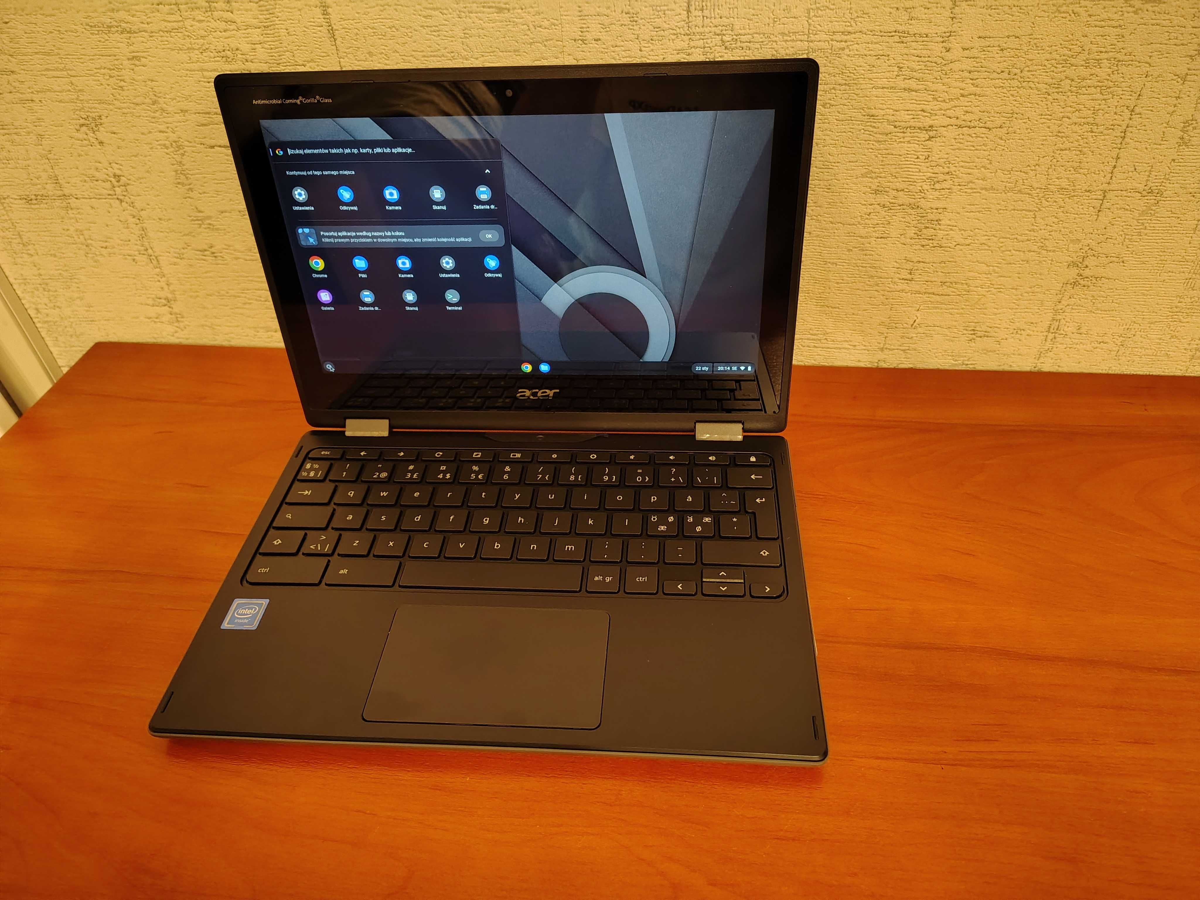 Chromebook Acer Spin 11 R752TN Intel N4020 Dotyk 32GB IPS 360° DDR4
