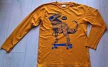 Żółta bluza z dinozaurem koszulka z długim rękawem Cool Club