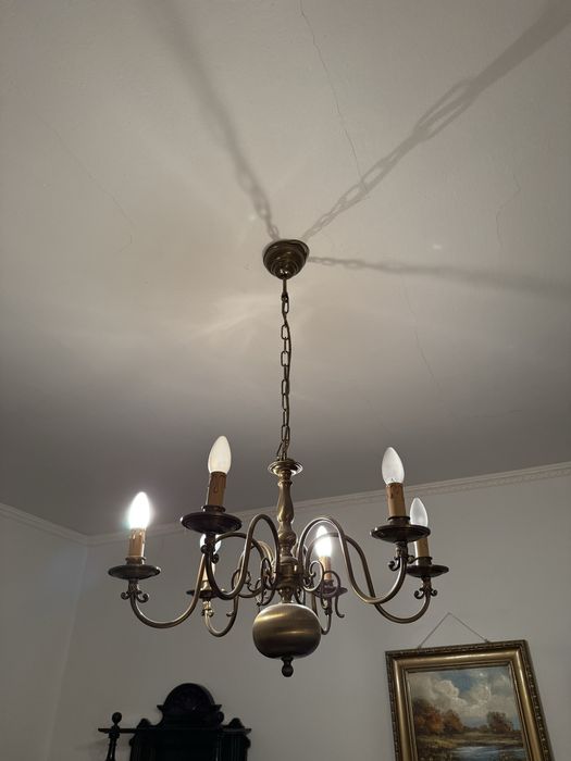 Lampa wiszaca , mosiezna , austriackiej firmy Orion